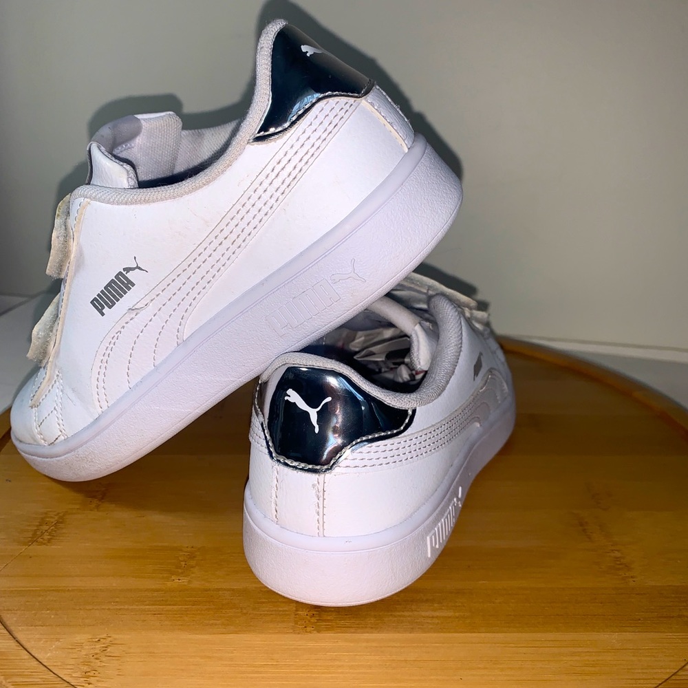 PUMA KIDS SMASH V2 LEATHER Sneakers - Picture 1 of 9